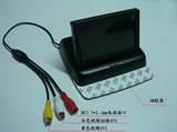 4.3寸折疊式車載顯示器 二路視頻DVD或倒車視頻 ，自動切換，超薄高清